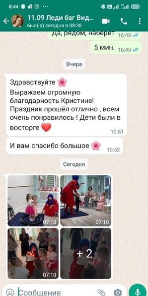 Отзыв на аниматора Леди Баг на праздник день рождения