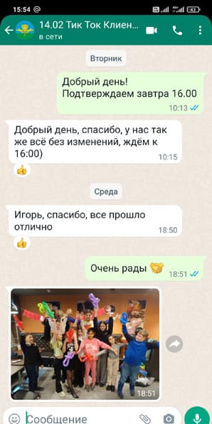 Отзыв аниматор на Тик Ток вечеринку на день рождения