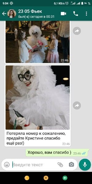 Отзыв аниматор Фьек на день рождения